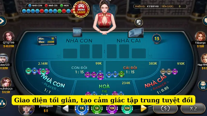 Giao diện tối giản, tạo cảm giác tập trung tuyệt đối
