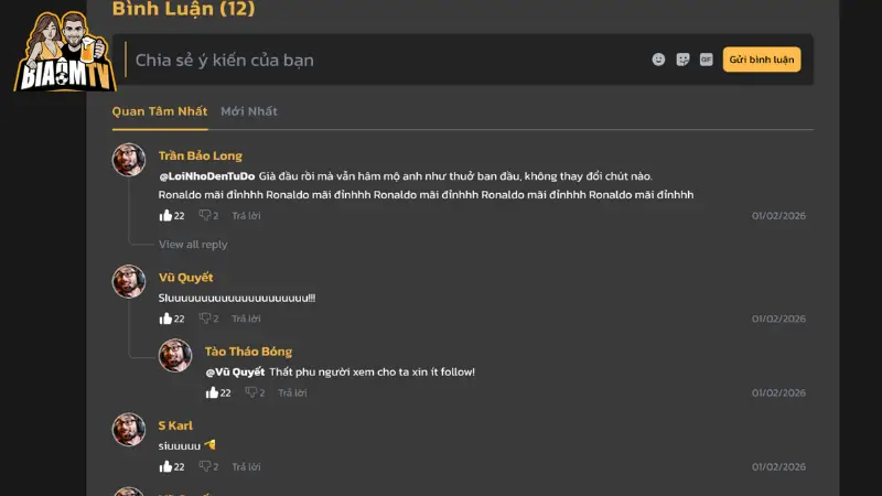 Cộng đồng fan bóng đá sôi động trên Biaomtv